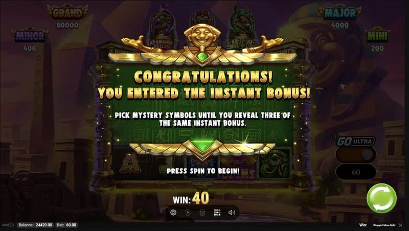 Wrappin' More Gold - pelancaran pusingan terbina dalam